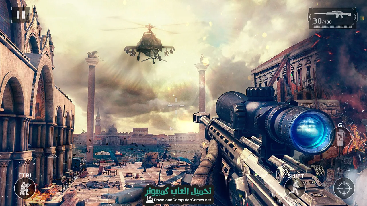 تحميل لعبة Modern Combat 5 للكمبيوتر برابط واحد مباشر