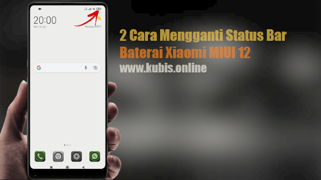 2 Cara Mengganti Status Bar Baterai Xiaomi MIUI 12