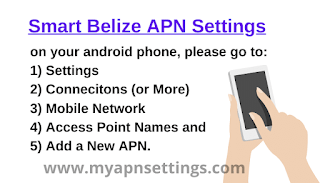 Smart Belize APN Settings