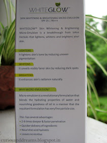 Lotus Herbals Whiteglow Micro-Emulsion Review