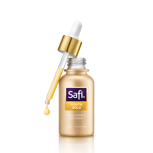 SAFI YOUTH GOLD LIFTING GOLDEN C DUO SERUM TAMPIL UNTUK KULIT WAJAH LEBIH RUNCING DAN TIRUS