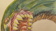 Open Monster Mouth Drawing : Monster Face Screaming With Sharp Teeth Stock Illustration Illustration Of Mask Eyes 41999931 - Whenever i draw open mouths, i tend to make it look a little dramatic.