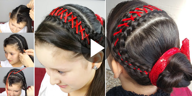 Learn - How To Create Easy Braid Headband Corset Hairstyle, See Tutorial