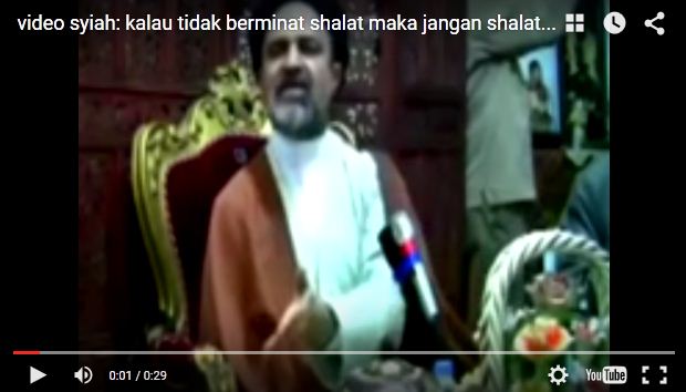 Ulama Syiah: "Kalau Tidak Berminat Shalat, Maka Jangan Shalat Meskipun Sebulan" (Video)