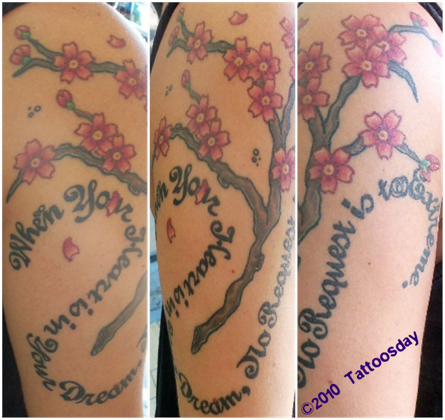 arm quote tattoos