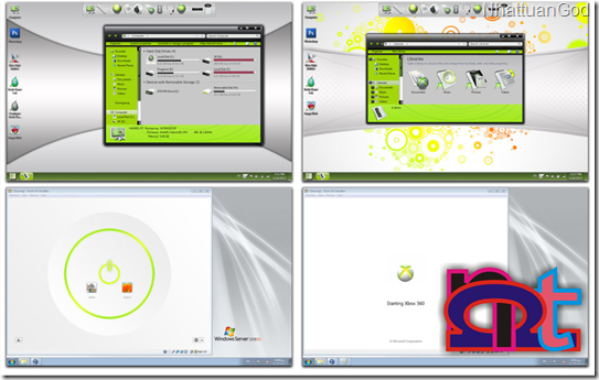 Theme  windows 7 mới nhất 2012 [Xbox360 Skin Pack] | Hướng dẩn cài đặt và gở bỏ theme