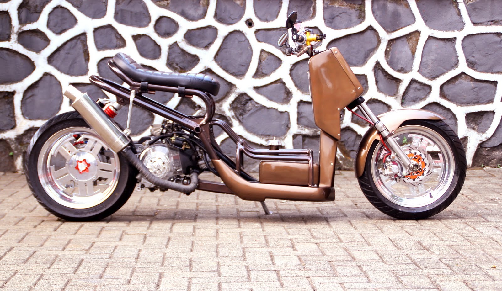 88 Modifikasi Motor Mio Jadi Harley Terbaru Kujang Motor