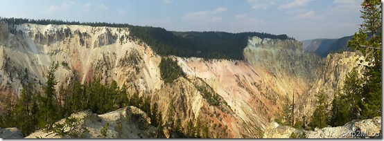 Sept 4, 2012: A panorama of the Grand Canyon of the Yellowstone from Artist Point Sept 4, 2012: A panorama of the Grand Canyon of the Yellowstone from Artist Point