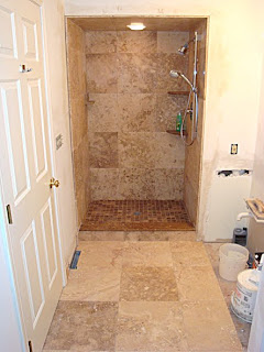 Tiled Showers Pictures New Stone Tile Shower/Floor