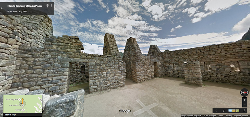 Walk the ruins of Machu Picchu on Google Street View