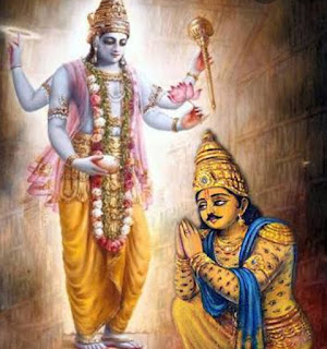 Lord Indra in the shelter of Lord Vishnu