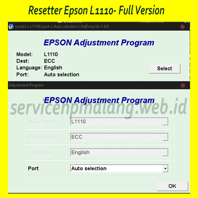 Resetter Printer Epson L1110