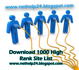 Download 1000 High Rank Site List