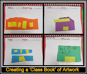 photo of: Early Childhood Literacy: Creating a "Class Book" from Children's Art Projects with Simple Shapes