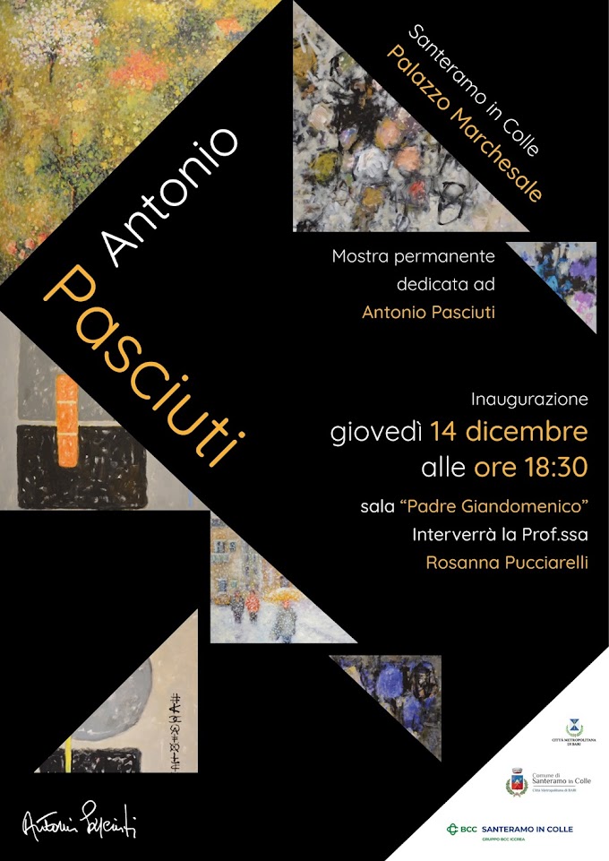 Santeramo in Colle, il 14 dicembre si inaugura al Palazzo Marchesale la mostra permanente sulle opere di Antonio Pasciuti