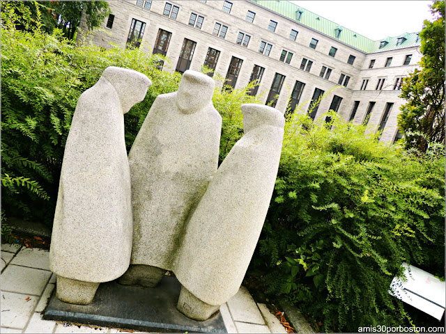 Escultura Symposium de Lewis Pagé en el Viejo Quebec 