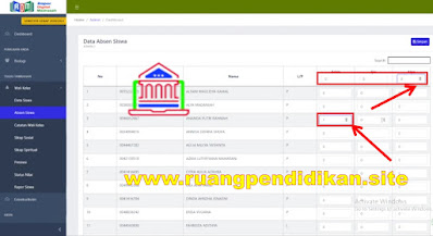 menu Absen Siswa di RDM