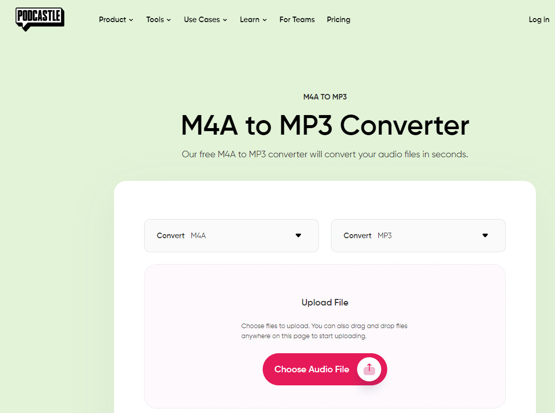 Convert M4A to MP3 and Other Formats to M4A
