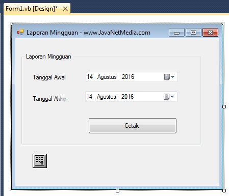 Cara Membuat Laporan Mingguan Crystal Report Pada VB .Net 2010