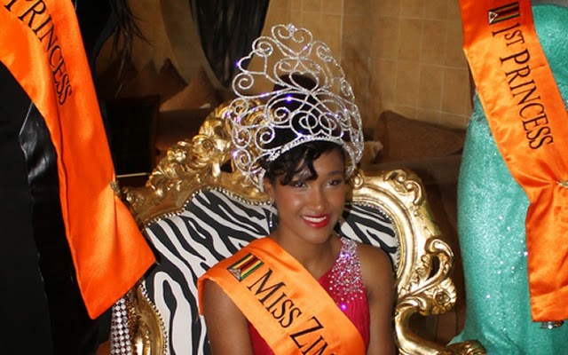 Miss Zimbabwe 2014 winner Catherine Makaya