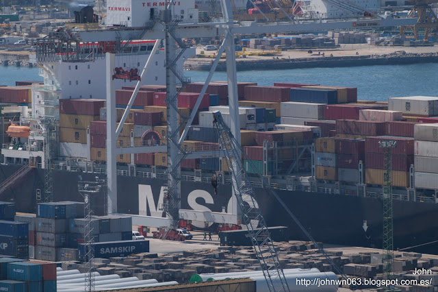 msc krystal, container ship, puerto de vigo, msc, vigo