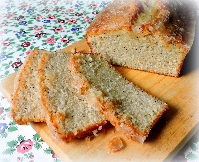 Almond Glazed Poppy Seed Bread