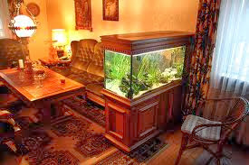 aquarium di ruang tamu