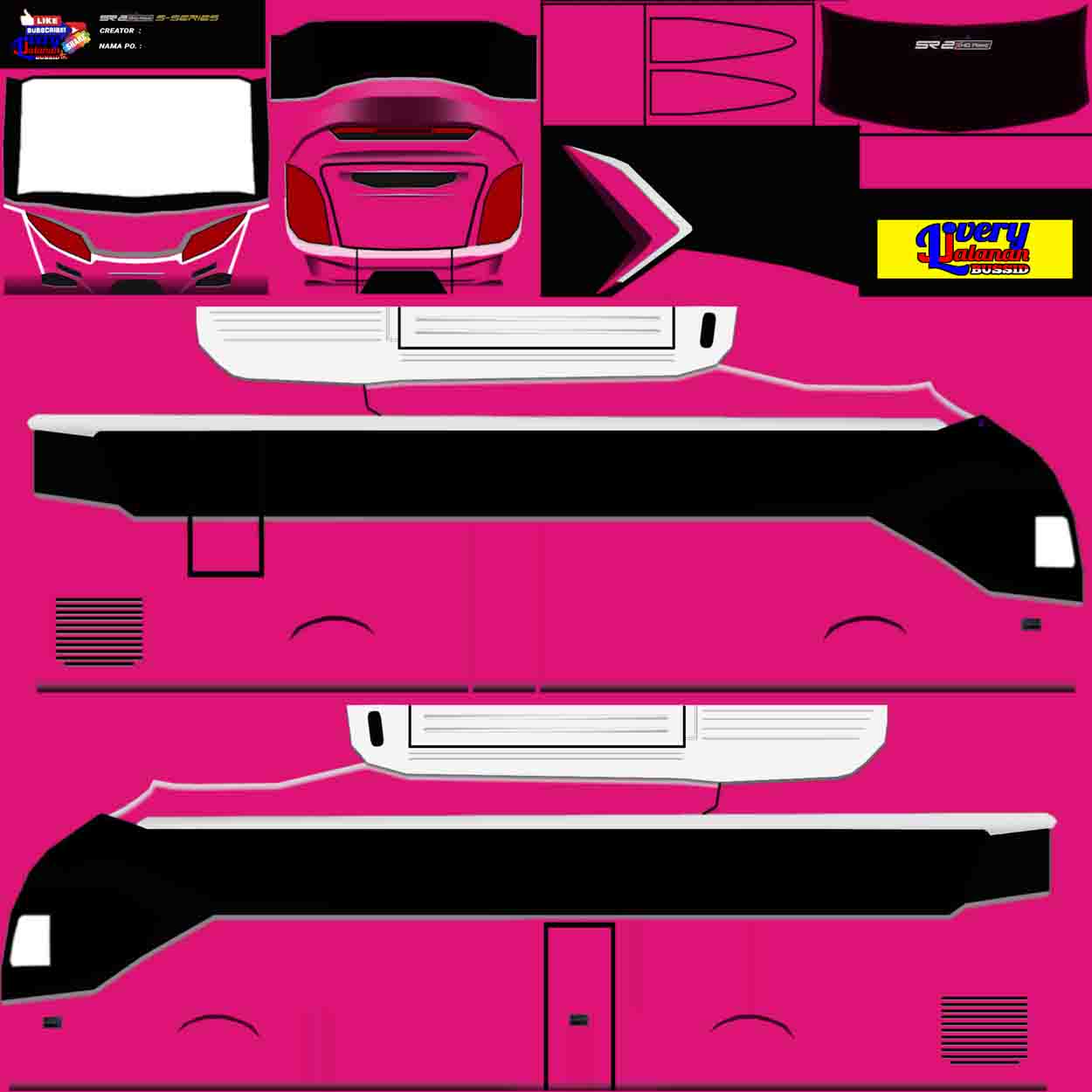 livery bussid polos png