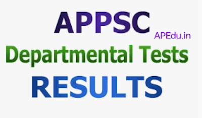 APPSC Departmental Tests Results November 2022 Session