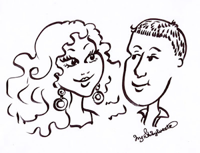 Wedding entertainment ideas North East Weddings parties & corporate events entertainment ideas events Glamicature on-the-spot caricatures by Ingrid Sylvestre North East UK Newcastle upon Tyne Durham Sunderland Teesside Northumberland Yorkshire UK