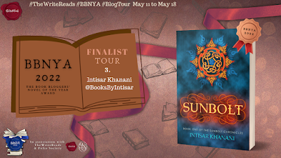 Sunbolt by Intisar Khanani tour banner