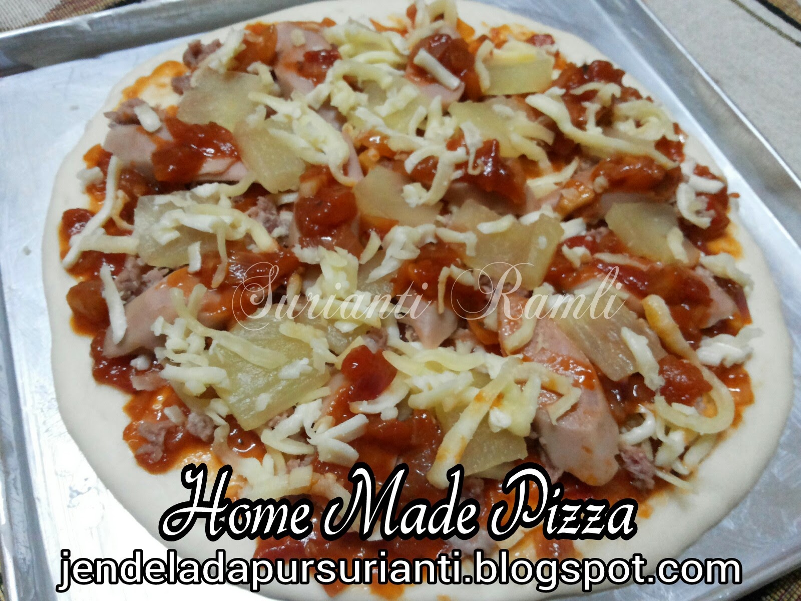 Jom masak: Jom dinner dengan home made pizza yang mudah 