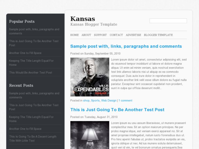 Kansas Blogger Template