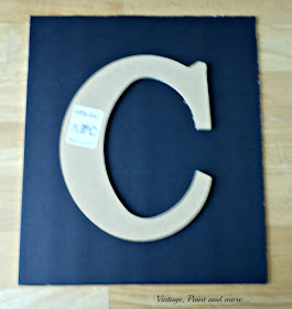 Vintage, Paint and more... wood monogram used to diy wall art