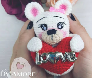 PATRON GRATIS OSA CORAZON AMIGURUMI 57579