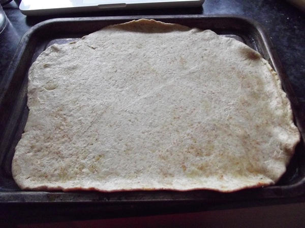 Rolled out dough