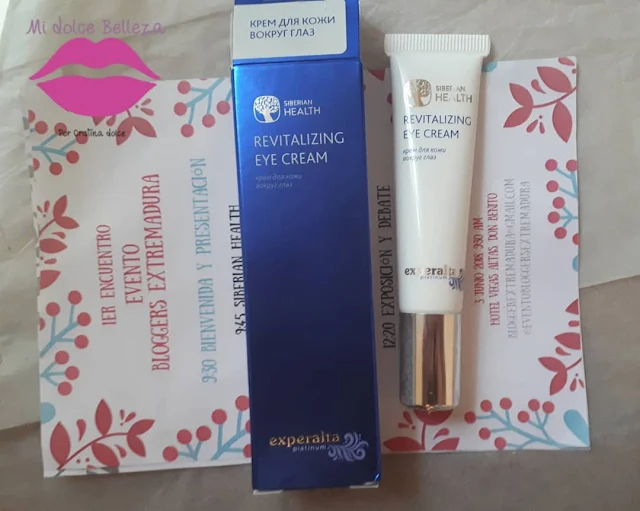 Reseña de Revitalizing eye cream de Experalta