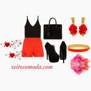 imagen look short naranja