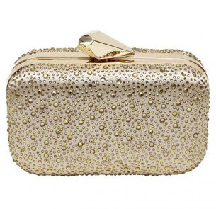 clutch dorado para fiesta Lola Cruz