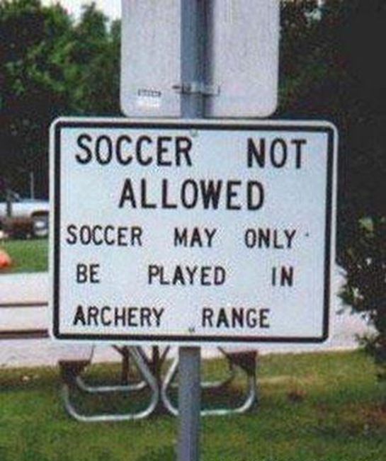 Soccer Not Allowed