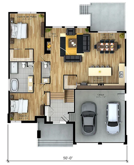 Desain inspiratif rumah minimalis atap datar 1 lantai