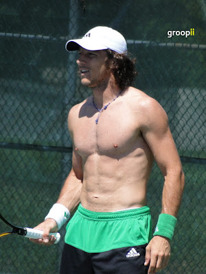 Juan Monaco Shirtless at Cincinnati Open 2010