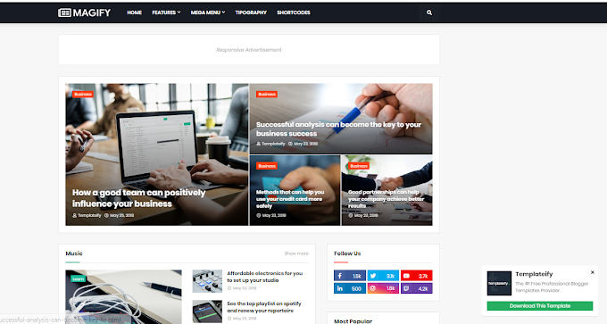 Magify Blogger Template Free Download Premium 