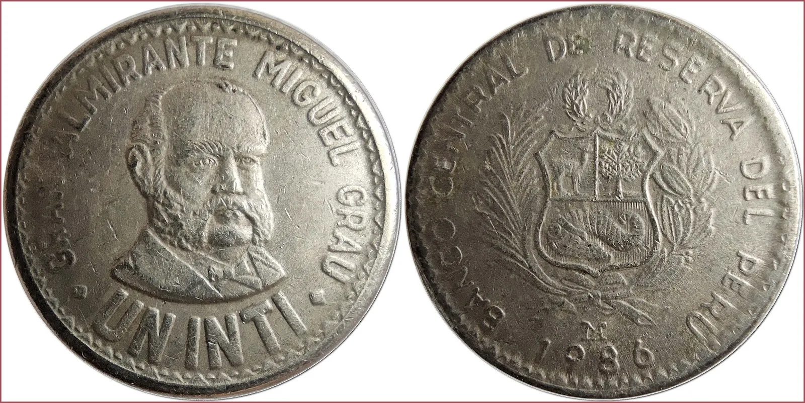 1 inti, 1986: Republic of Peru