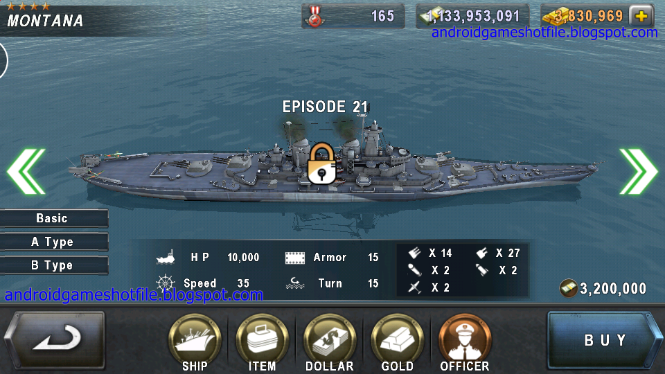 Download Warship Battle 3D World War II v1.3.9 Mod Apk 
