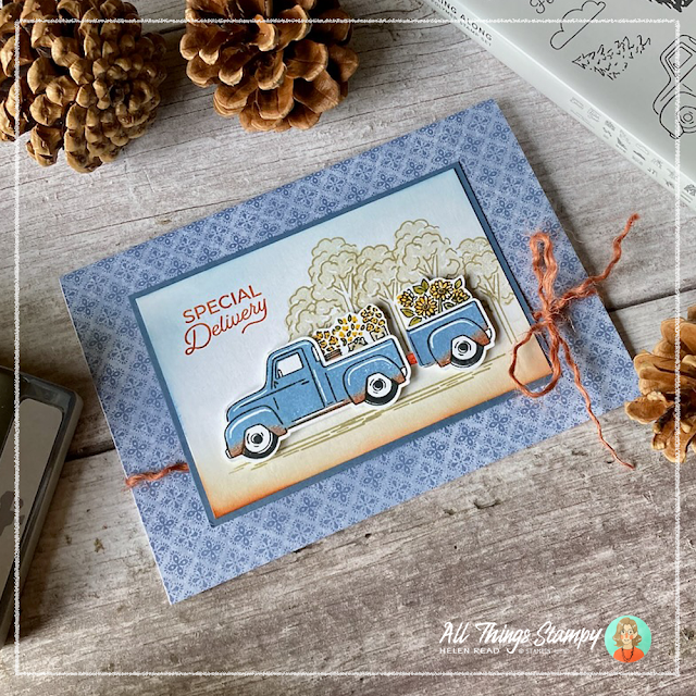 Stampin up UK Trucking Along card ideas