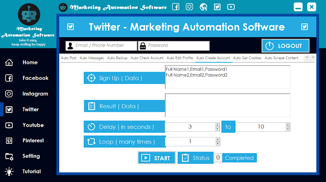Cara Cepat Membuat Akun Twitter Secara Automatis