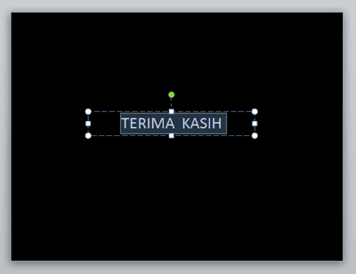 menambahkan tulisan di slide power point