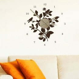 Australia removable wall stickers: Stylish Clock Wall Decals