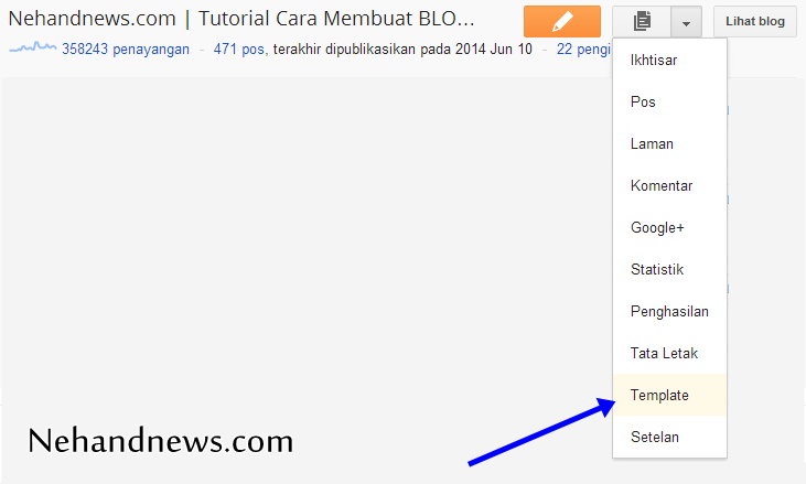 Cara Mengganti Template Mobile Blog